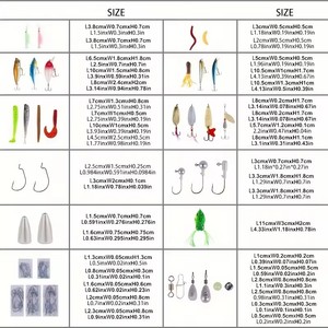 Ensemble de leurres de pêche en métal et plastique Spoil Catch avec boîte à leurres et attractifs pour la pêche au bar, à la truite, au saumon en lac et en ruisseau, vers souples en plastique - Product Image 3