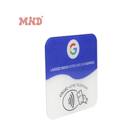 Personalisierte Druckplatte NFC Google Bewertung Acryl Karten NFC Tag mit QR Code