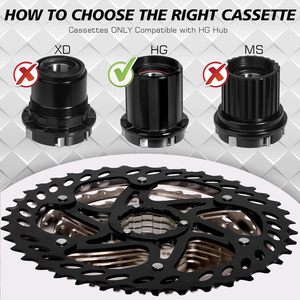 Cassetta Premium Ultra-leggera 8/9/10/11/12 velocità 11-25/28/32/34/36/40/42/46/50/52T per Mountain Bike - Product Image 3