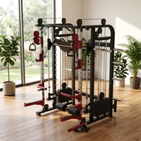 2026 Meilleures ventes Rack de musculation tout-en-un A094, Appareil d'entraînement multifonction, Machine Smith avec machine à croisement de câbles
