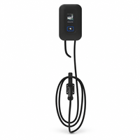 Nouvelle station de recharge pour véhicules électriques de type 2 NECS modèle 3012, 11 kW AC, avec entrée 380 V, noire
