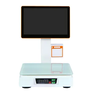 Hot 15.4 inch Pos System Electronic Digital Weighing Scales Pos Printer Retail Pos Systems