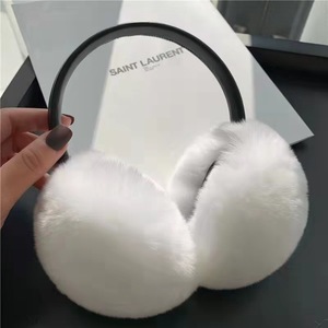 Vente en gros de <span class=keywords><strong>cache</strong></span>-oreilles de luxe pour femmes, hiver, mode, <span class=keywords><strong>cache</strong></span>-oreilles doux avec vraie fourrure de lapin Rex, fille - Product Image 6