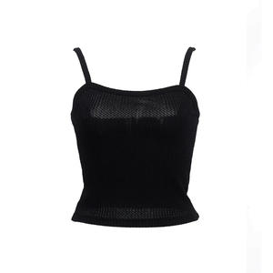 Camiseta sin Mangas Casual de Otoño para Mujer, Talla Grande, 30% Algodón, 35% Viscosa, 35% Nailon, Tejido de Punto Sólido, Secado Rápido y Transpirable - Product Image 1