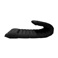 Nouveau matelas de randonnée en TPU pour l'extérieur, coussin de couchage de camping double auto-gonflant, 5 pouces d'épaisseur, gris, avec pompe à air intégrée