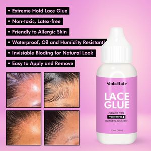 Hochwertiger Großhandels-Haarsystem-Klebstoff zum Aufpinseln für Spitzenperücken/Toupets, Soft-Bond-Klebstoff mit starkem Halt für Perücken - Product Image 3