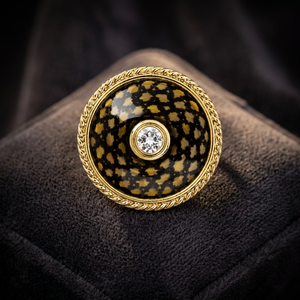 Boutons de luxe personnalisés en laiton à tige, motif écaille de tortue et léopard, pour blazer et costume formel homme, idéal pour fêtes et anniversaires - Product Image 5