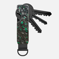 Porte-clés Organisateur de Clés Intelligent Minimaliste Compact en Aluminium et Fibre de Carbone, Vente en Gros, Contient 2 à 6 Clés