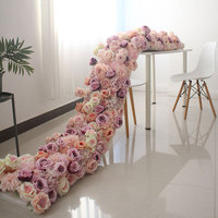 Composition Florale Artificielle Blanche en Soie pour Centre de Table, Décoration de Mariage, Chemin de Table Floral pour Allée