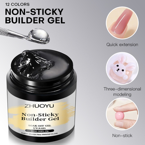 Suministros de Uñas al por Mayor, Set de Gel Constructor TPO Free de Marca Privada, 100g, Gel Constructor Sólido No Pegajoso, Removible en Agua, para Uñas - Product Image 2