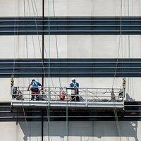Plataforma de Trabajo Suspendida ZLP500 ZLP800 ZLP1000, Góndola de Aleación de Aluminio Galvanizado en Caliente para Reparación de Puentes