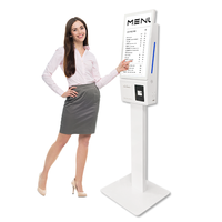 Kiosque tactile Android/Windows de 23 pouces avec caméra pour machine de paiement automatique en magasin alimentaire avec ou sans lecteur de code