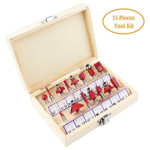 Milling Cutter Set 15-Piece 12 Mm Single Flute Carbide For <b>Engraving</b> Machine Woodworking <b>Tools</b> - Product Image 4