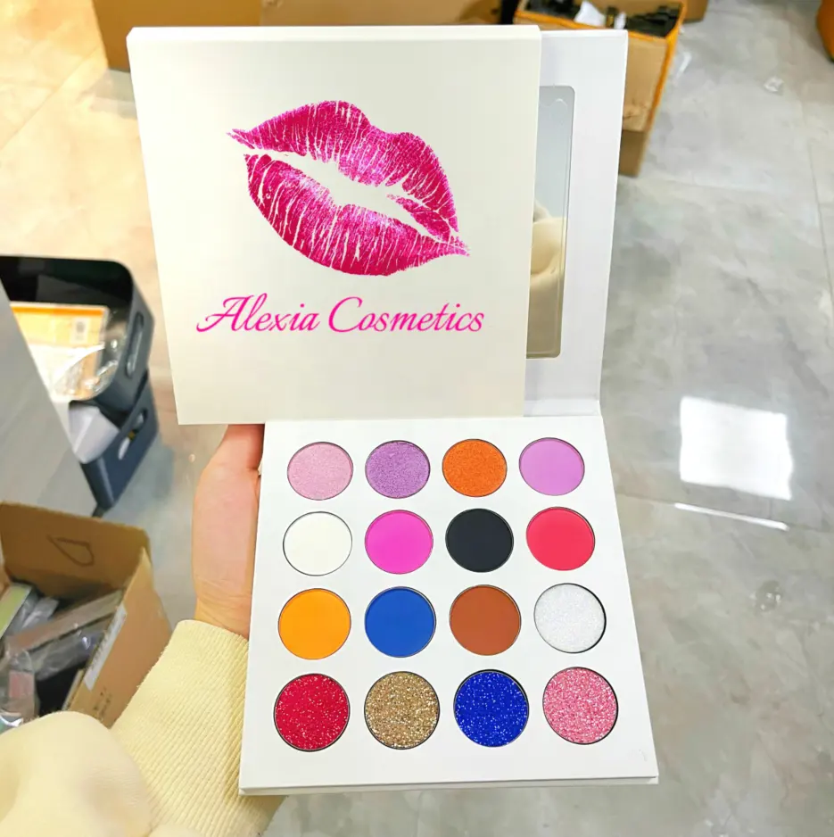 18 видов цветов Светящиеся, матовые и Металлические тени для век, блестящие тени для век, палитра для макияжа