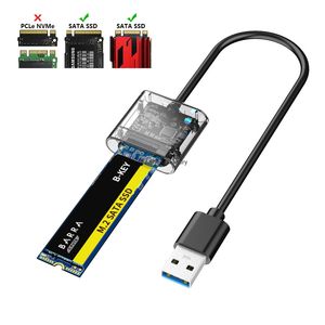 Şeffaf USB 3.0 Gen1 M.2 NGFF SATA SSD Kutusu Mobil Sabit Disk Kutusu Yüksek Hızlı Harici Depolama Kutusu - Product Image 3