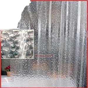 100% PEVA imperméable à l'eau inodore antirouille œillets en métal anti-moisissure en relief bulle <span class=keywords><strong>rideau</strong></span> <span class=keywords><strong>de</strong></span> <span class=keywords><strong>douche</strong></span> avec aimants pondérés - Product Image 4