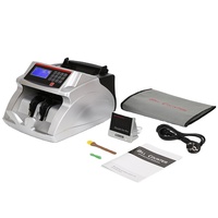 Contador de billetes de máquina contadora 2818 con detección de falsificaciones UV y MG, máquina contadora de efectivo universal para monedas globales