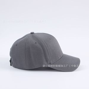 Gorra de Béisbol Bordada Gris, de Algodón, con Visera, para Promoción Corporativa, con Logotipo Personalizado - Product Image 4