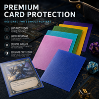 Vente directe usine – 50 protège-cartes professionnels mats texturés orange en PP, bord plat, épaisseur 20 mil