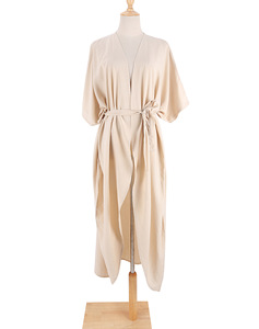 STOCK 8Colors With Belt Loose <strong>Kimono</strong> Maxi Jacket Beach <strong>Cover</strong> <strong>up</strong> Tunic ONE SIZE - Product Image 5