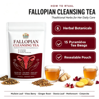 Tisane Nettoyante pour les trompes de Fallope OEM – 6 Plantes Naturelles – Ingrédients Végétaux – Bien-être Quotidien Féminin – Boisson Douce pour l'Autosoins Corporel Féminin