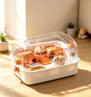 Cage de Luxe Super Grande pour Hamster, Ensemble de Jouets et Fournitures pour Petits Animaux, Combinaison pour Hamster, Souris et Lapin