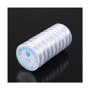 Hilo de cristal fuerte y elástico de 0.4mm 0.6mm, línea de pesca transparente y elástica para joyería, manualidades y bricolaje. - Product Image 2