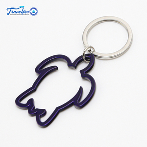<span class=keywords><strong>Porte</strong></span>-clés souvenir Travelpro de haute qualité en alliage de zinc, design animal <span class=keywords><strong>marin</strong></span>, creux, <span class=keywords><strong>personnalisé</strong></span>, tendance, imprimé en sérigraphie - Product Image 3