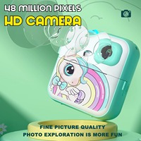 Appareil photo numérique pour enfants mignon dessin animé Mini enfants jouets 1080p HD capteur CMOS MP3 corps en plastique 2 ''écran LCD application de connexion cadeau