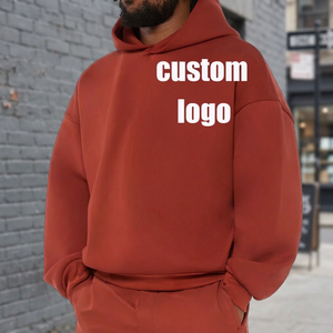 <b>Men's</b> Oversized Hooded Pullover <b>Sweatshirt</b> Jersey Fabric Streetwear Pocket Design Anti-shrink Cotton Casual Winter Wear 370g - Product Image 3
