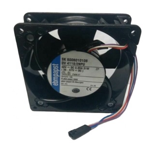 Ventilador axial de refrigeración para gabinete de servidor ebmpapst DV4118/2NPU 12038 de 12 cm, 48 V CC, 0.46 A, 31 W, 6000 RPM, 161.9 CFM, IP55, PWM - Product Image 3