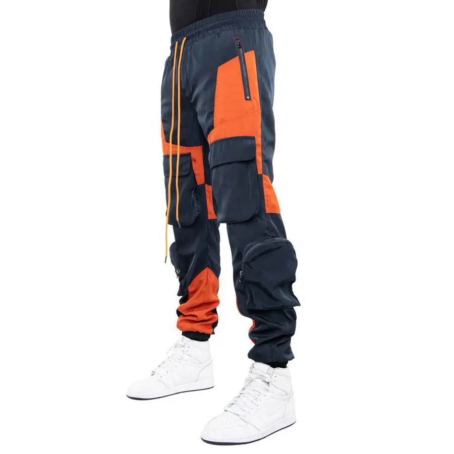 Wholesale cargo pants casual outdoor wear nylon pants custom men utility cargo pants with side pockets