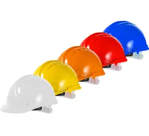 Casque de sécurité ODM, livraison gratuite, OEM, vente en gros usine, robuste, ajouré, protection contre les impacts de chantier CE,