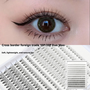 Extensiones de Pestañas Preformadas, Pestañas Adhesivas Termoselladas, Libres de Crueldad Animal, Veganas, Naturales, Largas, Negras Intensas, 10D 20D 240Fans <span class=keywords><strong>XXL</strong></span> Jumbo - Product Image 2
