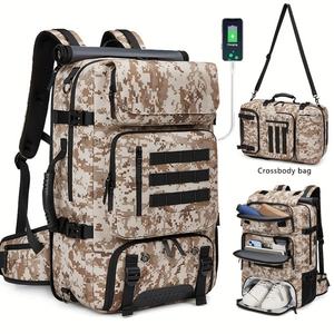 Sac à dos tactique de voyage Artex avec compartiment à chaussures, sac à dos tactique avec port USB, sac à dos de randonnée imperméable - Product Image 1