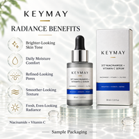 Sérum Visage à la Niacinamide et Vitamine C 377, Blanchissant, Éclaircissant, Hydratant, Anti-Rides, Soins de la Peau, OEM ODM, Marque Privée, Vente en Gros
