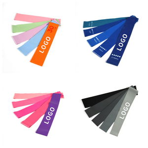 ชุดออกกำลังกายโยคะยางยืดสีฟ้าสำหรับออกกำลังกายที่บ้านสร้างกล้ามเนื้อ - Product Image 3