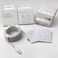 Câble USB-C d'origine pour iPhone 17 16 15 Pro Max, charge rapide PD 240W, câble tressé Type C, accessoires