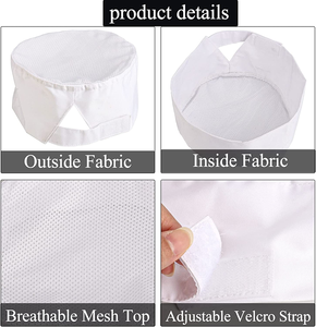 Cappello da Chef giapponese personalizzato per uso cucina realizzato in materiale estivo lavabile per ristoranti e alberghi - Product Image 5