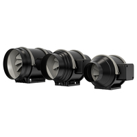 Ventilateur de gaine en ligne de 6 pouces avec moteur EC et contrôle PWM pour la ventilation des salles de culture hydroponique, l'extraction et les systèmes de circulation d'air frais