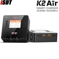 Cargador Inteligente de Doble Canal Rápido ISDT K2 Air PD para Baterías LiPo/LiFe/NiMh/Pb RC AC 200W DC 500Wx2 20A