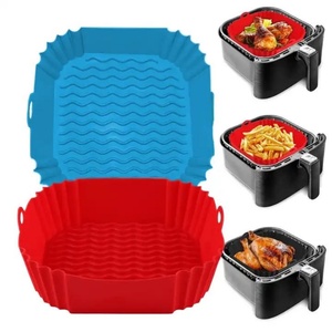 Factory Customized Multiple Sizes 6-Piece Disposable <b>Silicone</b> Air Fryer Liners for <b>Baking</b> Dishes & Pans - Product Image 5