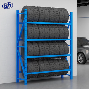 ชั้นวางแสดงยางแบบเรียงซ้อนชิ้นส่วนอะไหล่รถบรรทุกเหล็กทนทานแบบเคลื่อนที่ได้ - Product Image 6