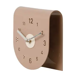 Mandelda นาฬิกาติดผนังตกแต่งบ้านหรูหรารูปตัว N อะคริลิค3D ตั้งโต๊ะนาฬิกาสำนักงานห้องนอนนาฬิกากาแฟ