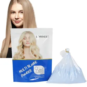 Poudre décolorante pour cheveux blonds rouges 500g Salon professionnel de qualité supérieure à utiliser sans poussière jusqu'à 10 niveaux Lift Hair Dye Bleach