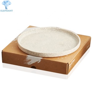 Custom Kraft Flat <b>Pack</b> Folding Corrugated Plate Saucer Mug Set Gift <b>Box</b> Packaging - Product Image 2
