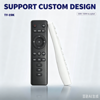 Control Remoto Universal Inteligente para TV LED KEYUAN TY-19K con Código Fijo Anti-Impactos, Plástico ABS y 4 Botones