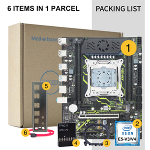 Nouvelle carte mère X99-XD4 Win11 TPM2.0 avec démarrage sécurisé UEFI, format mATX, 4x DDR4 RAM, combo Intel Xeon E5 <span class=keywords><strong>2680</strong></span> <span class=keywords><strong>V4</strong></span>, kit carte mère X99 - Product Image 6