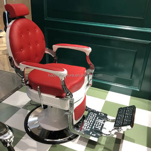 Yüksek kalite altın çerçeve berber koltuğu adam berber sandalyeleri kuaför ekipmanları için - Product Image 5