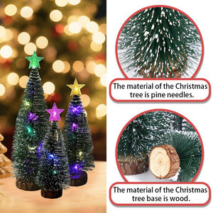 Mini <span class=keywords><strong>Albero</strong></span> <span class=keywords><strong>di</strong></span> <span class=keywords><strong>Natale</strong></span> Artificiale con Luci a <span class=keywords><strong>Stella</strong></span> <span class=keywords><strong>per</strong></span> Decorazioni Natalizie Domestiche, <span class=keywords><strong>Albero</strong></span> <span class=keywords><strong>di</strong></span> <span class=keywords><strong>Natale</strong></span> Luminoso, Luci LED - Product Image 3